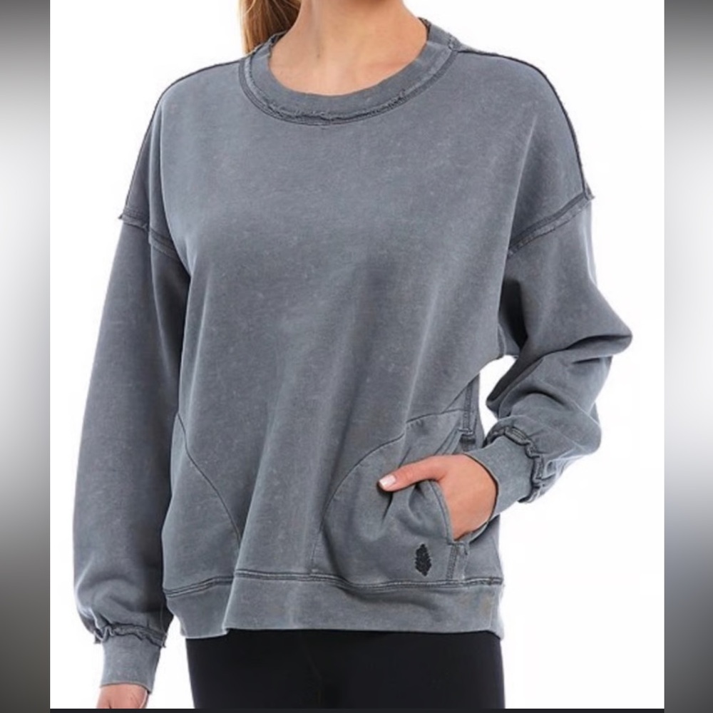 FP Movement Metti Crewneck - Distressed Grey